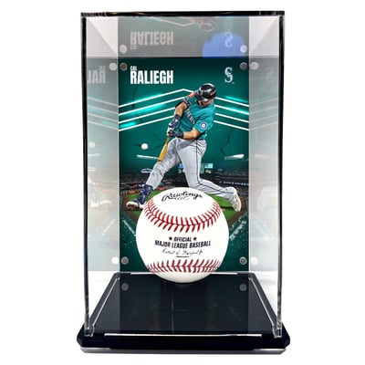 Cal Raleigh Seattle Mariners Fanatics Authentic Tall Baseball Display Case with Image