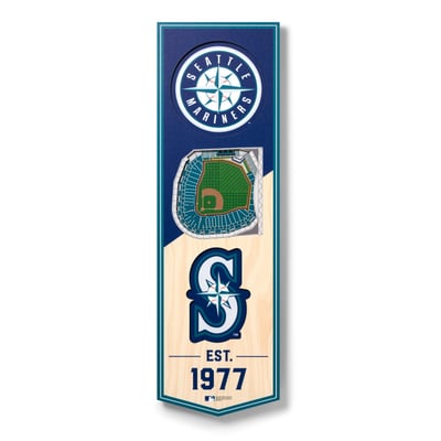 Seattle Mariners Fanpoint 6'' x 19'' 3D StadiumView Banner