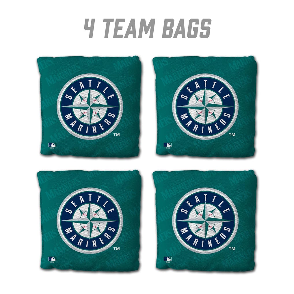 Seattle Mariners Fanpoint Four-Piece Cornhole Bag Set