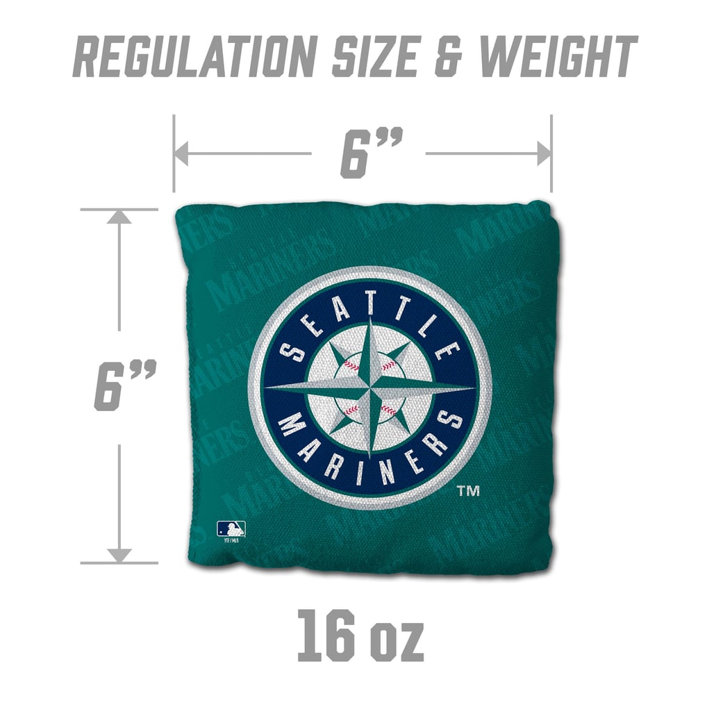 Seattle Mariners Fanpoint Four-Piece Cornhole Bag Set