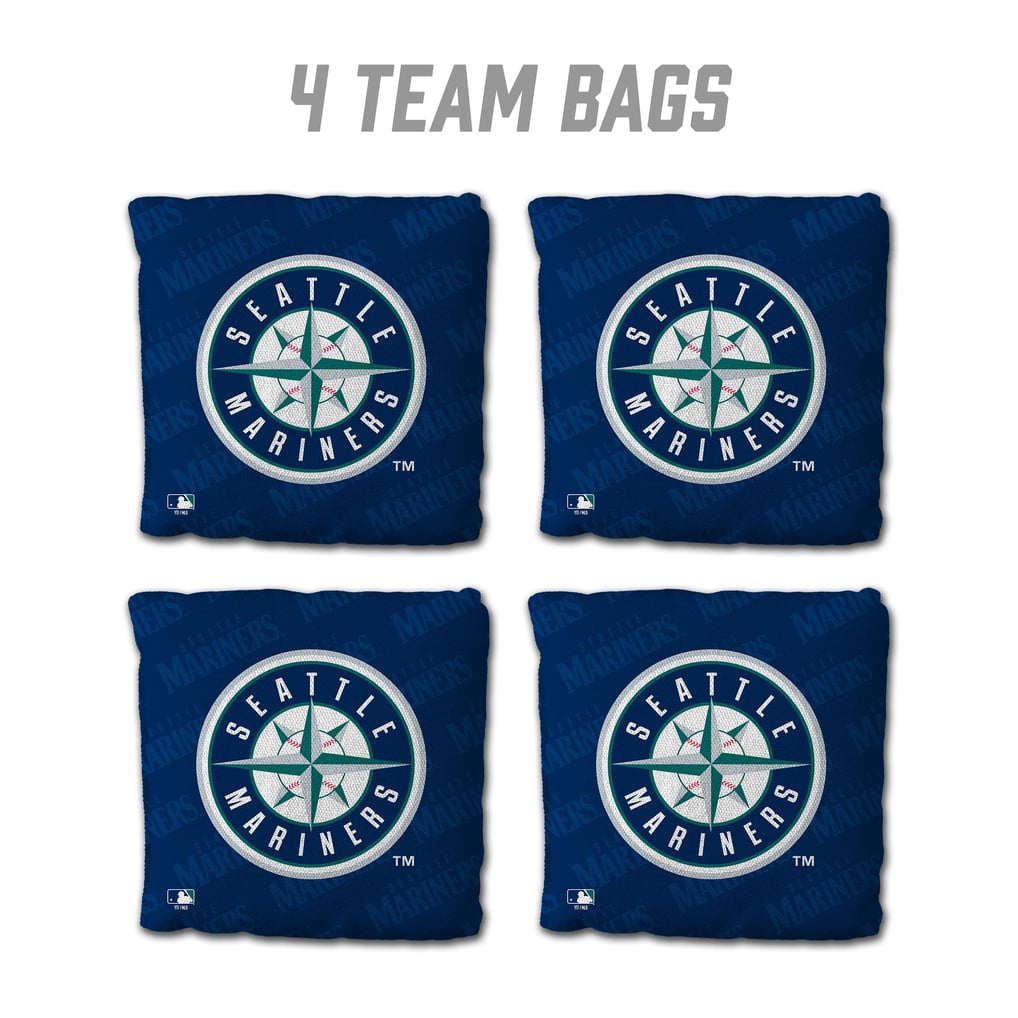 Seattle Mariners Fanpoint Four-Piece Cornhole Bag Set