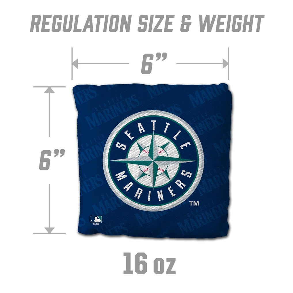Seattle Mariners Fanpoint Four-Piece Cornhole Bag Set