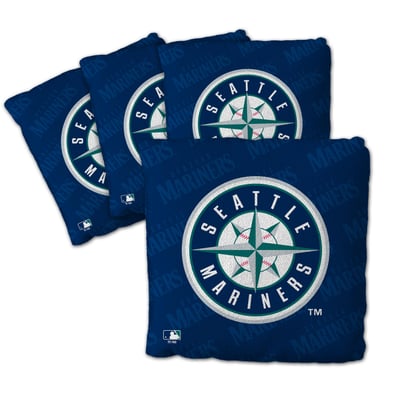 Seattle Mariners Fanpoint Four-Piece Cornhole Bag Set