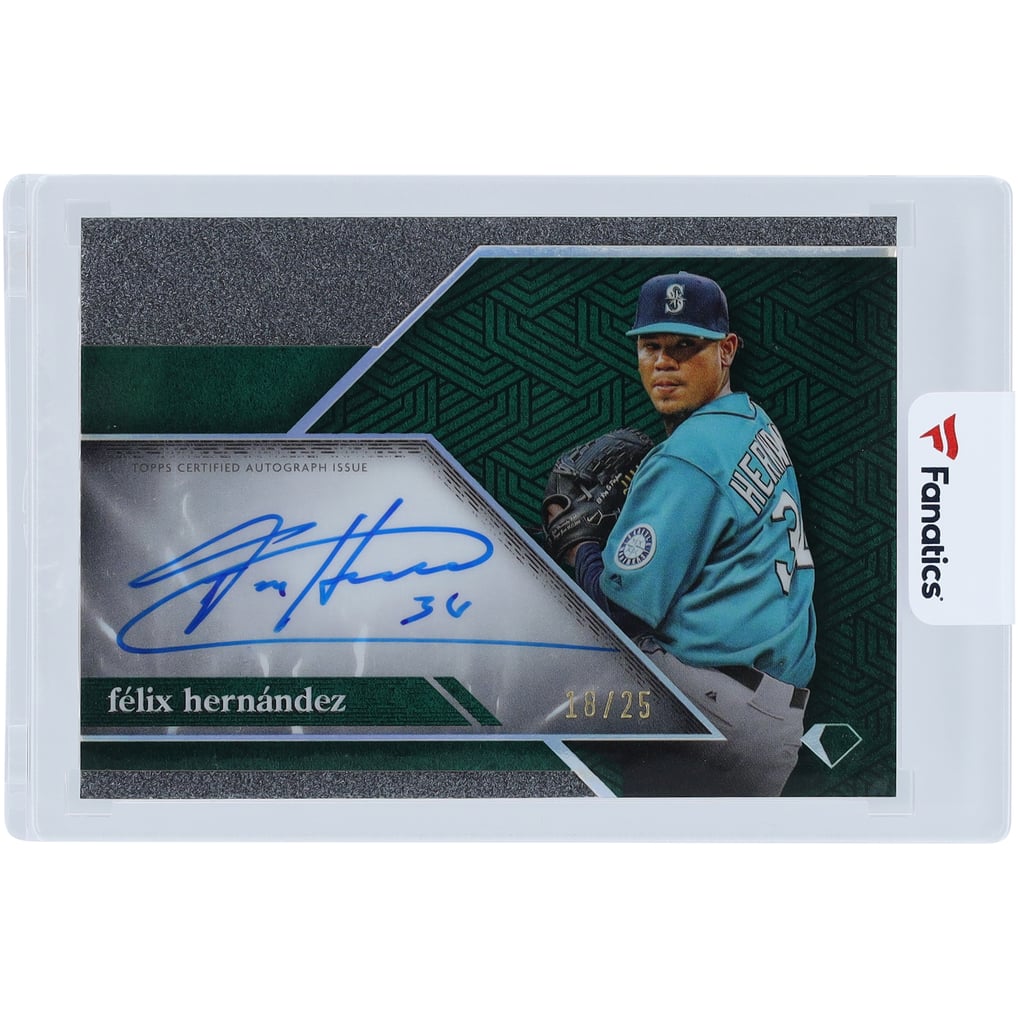 Felix Hernandez Seattle Mariners Autographed 2024 Topps Diamond 