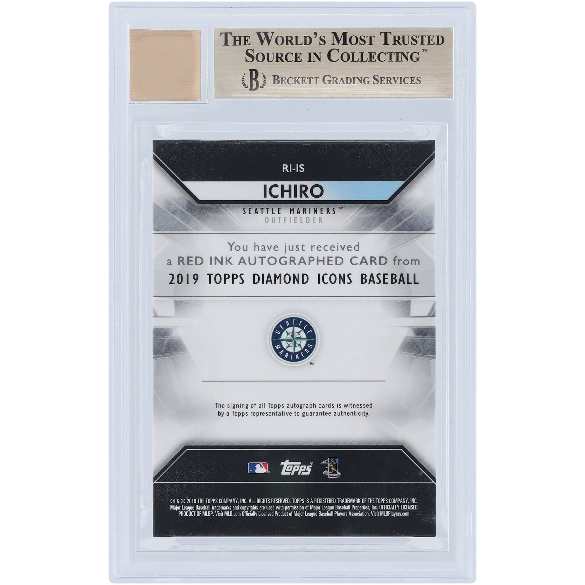 イチロー選手 直筆サイン topps diamond icons baseball autograph