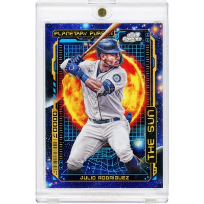 Julio Rodriguez Seattle Mariners 2023 Topps Chrome Cosmic Planetary Pursuit The Sun #PPS-9 Card