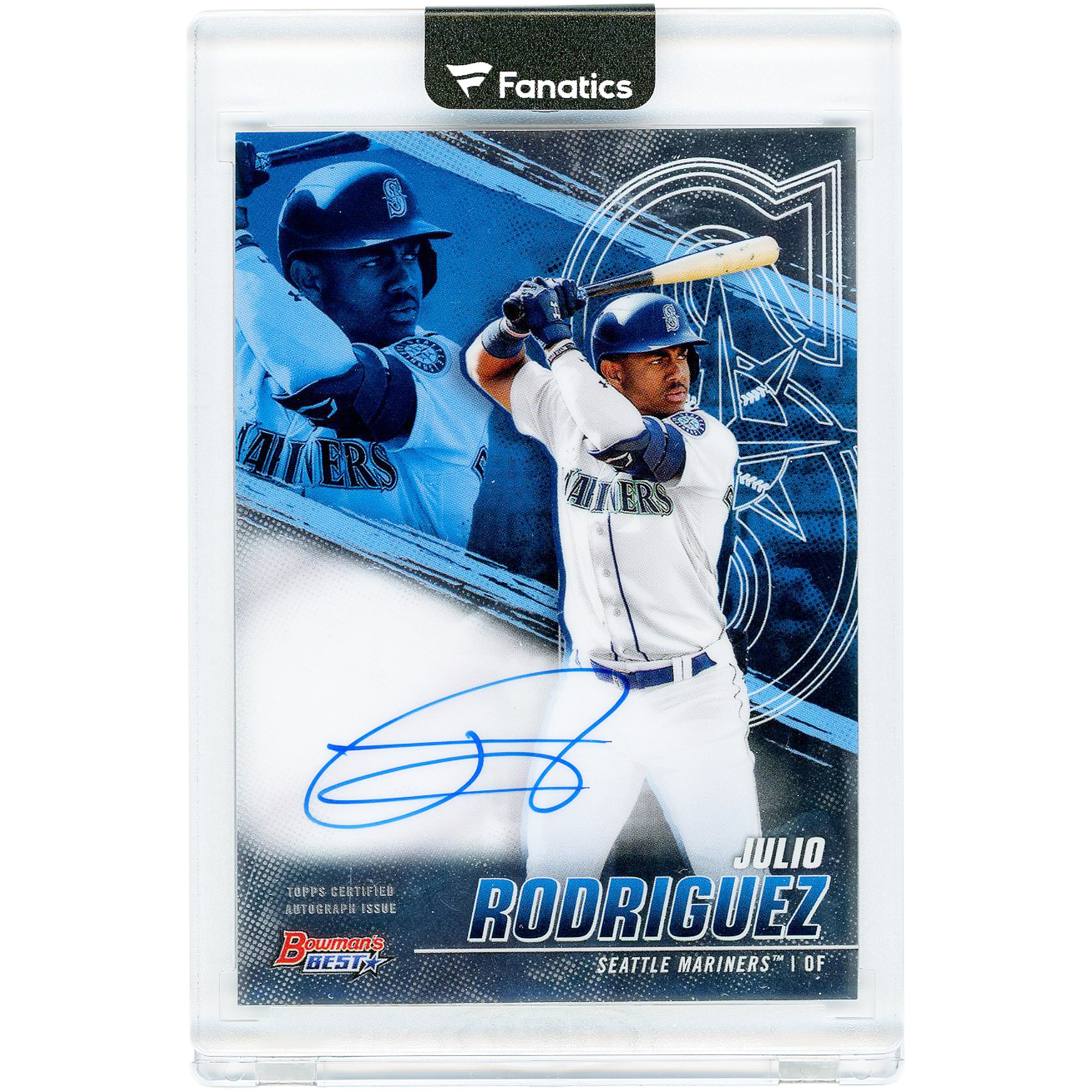 Julio Rodriguez Seattle Mariners Autographed 2021 Bowman Best Of 
