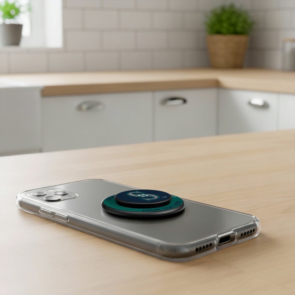 Seattle Mariners Keyscaper Personalized PopSockets Magnetic Phone Grip & Stand