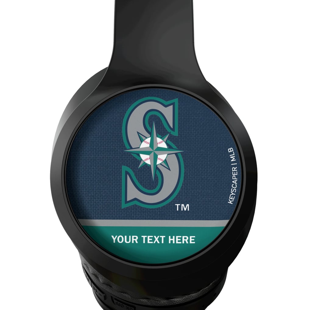 Seattle Mariners Keyscaper Personalized Solid Wireless Bluetooth Headphones With Case