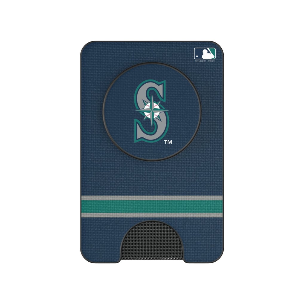 Seattle Mariners Keyscaper Stripe PopSockets Magnetic Wallet