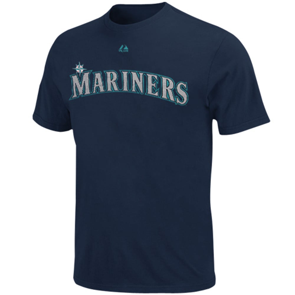 Majestic Felix Hernandez Seattle Mariners Player T-Shirt - Navy Blue