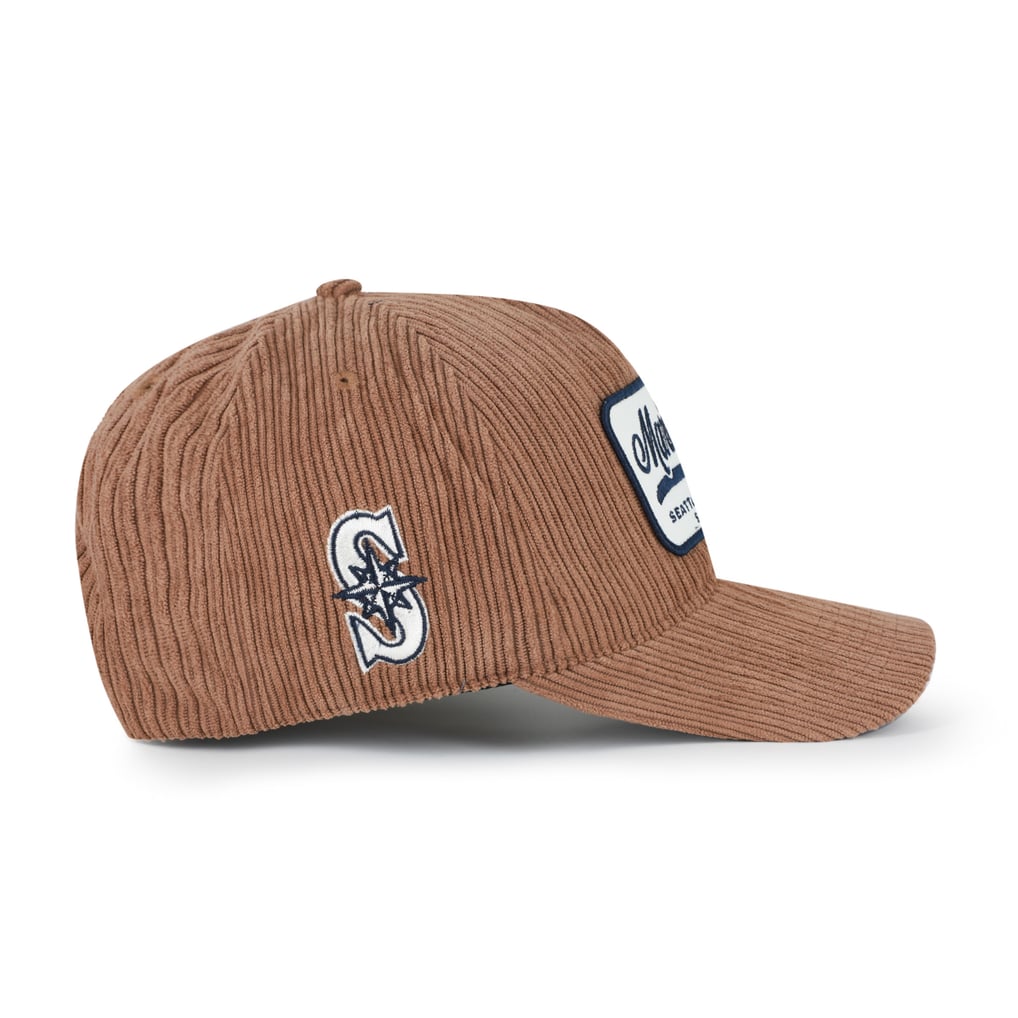  Seattle Mariners '47 Corduroy Patch Hitch Adjustable Hat - Brown