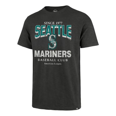 Seattle Mariners '47 Head On Scrum T-Shirt - Charcoal