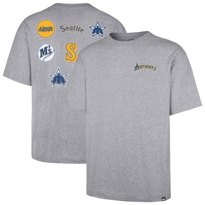 Seattle Mariners '47  History Lock Foundation T-Shirt - Heather Gray