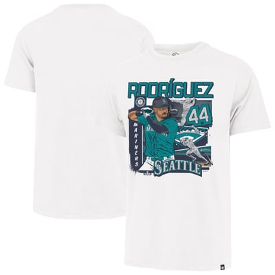 Julio Rodríguez Seattle Mariners '47 Field Mark Franklin T-Shirt - White