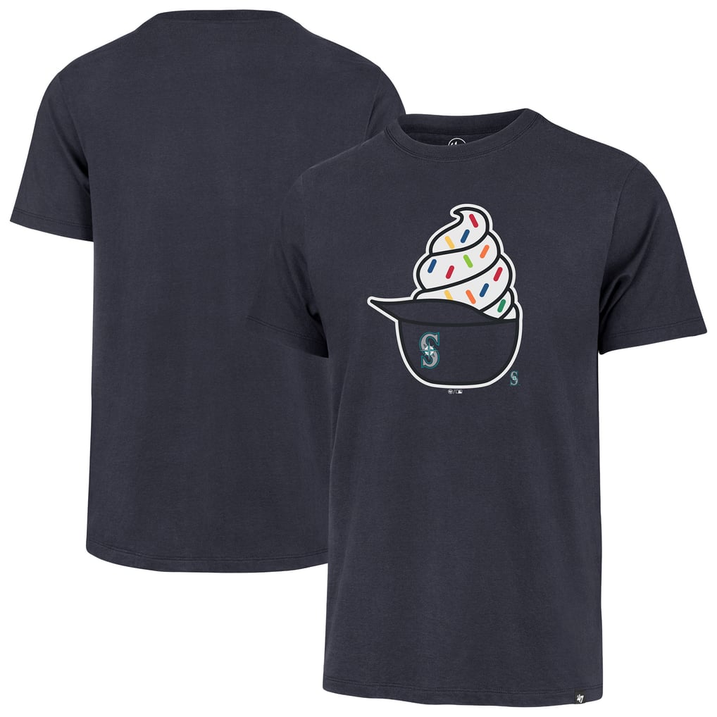  Seattle Mariners '47 Ice Cream Helmet Franklin T-Shirt - Navy