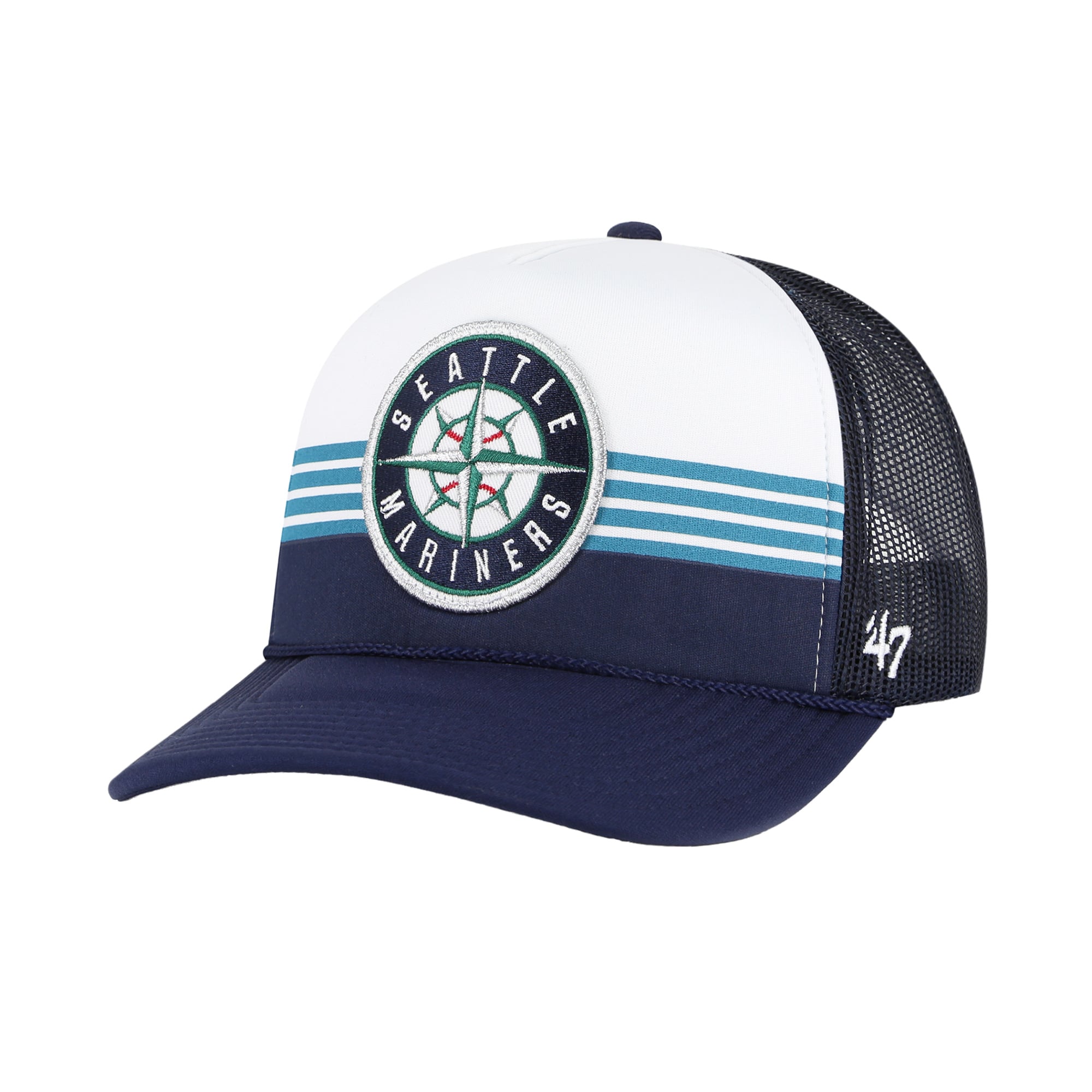 Men's Seattle Mariners '47 Navy Lift Off Foam Front Mesh Trucker ...