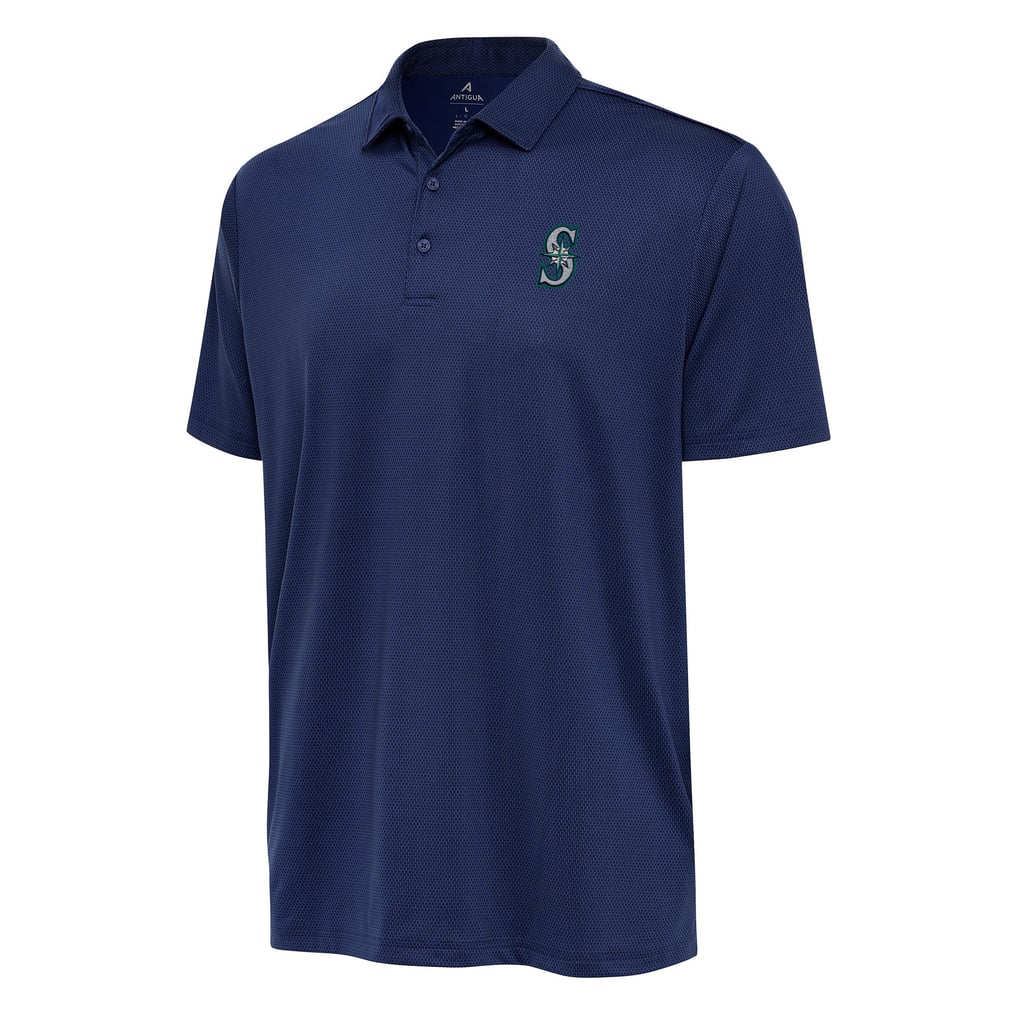Seattle Mariners Antigua Big & Tall Ellipse Polo - Navy