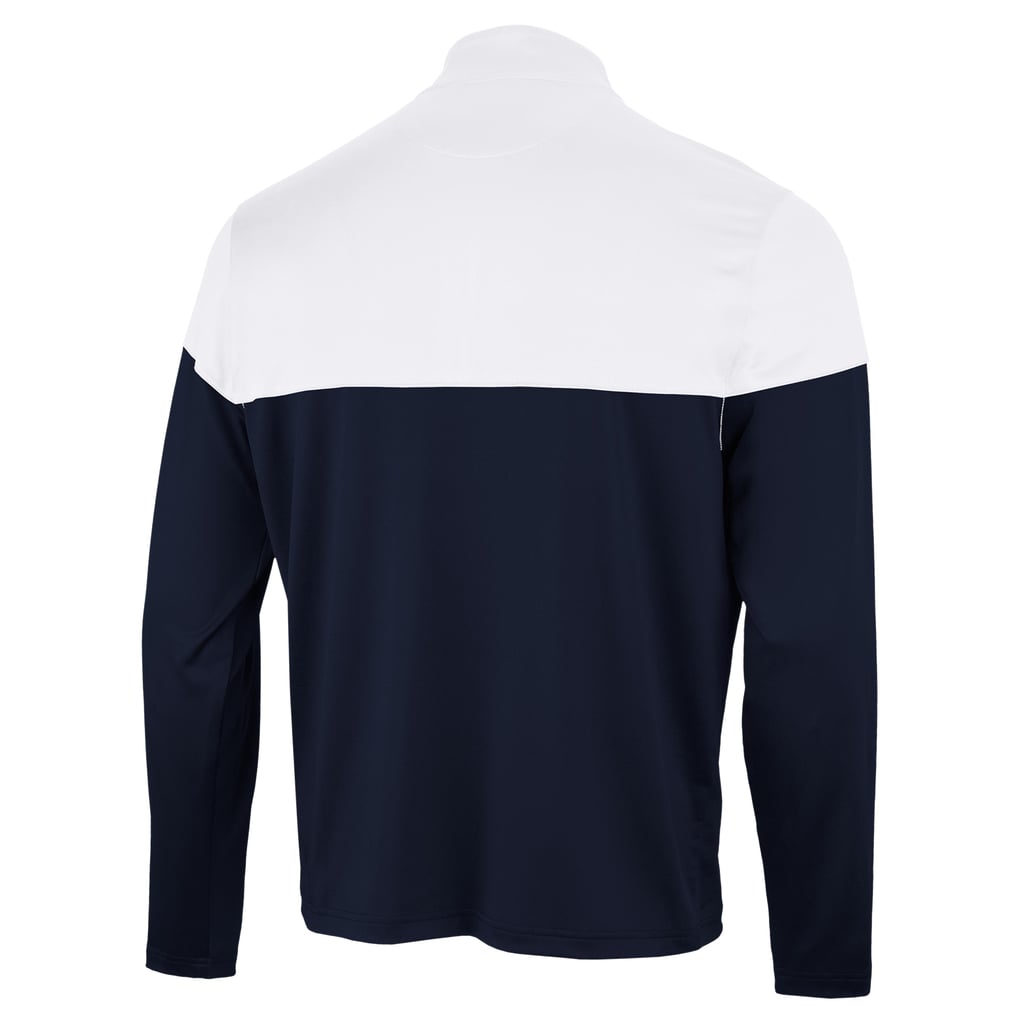 Seattle Mariners Antigua Hinder Quarter-Zip Pullover - Navy/White