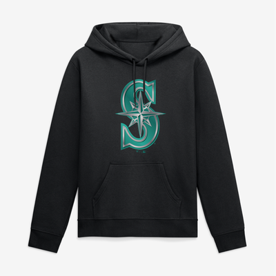 Seattle Mariners Big & Tall Forged Mascot Hoodie - Black