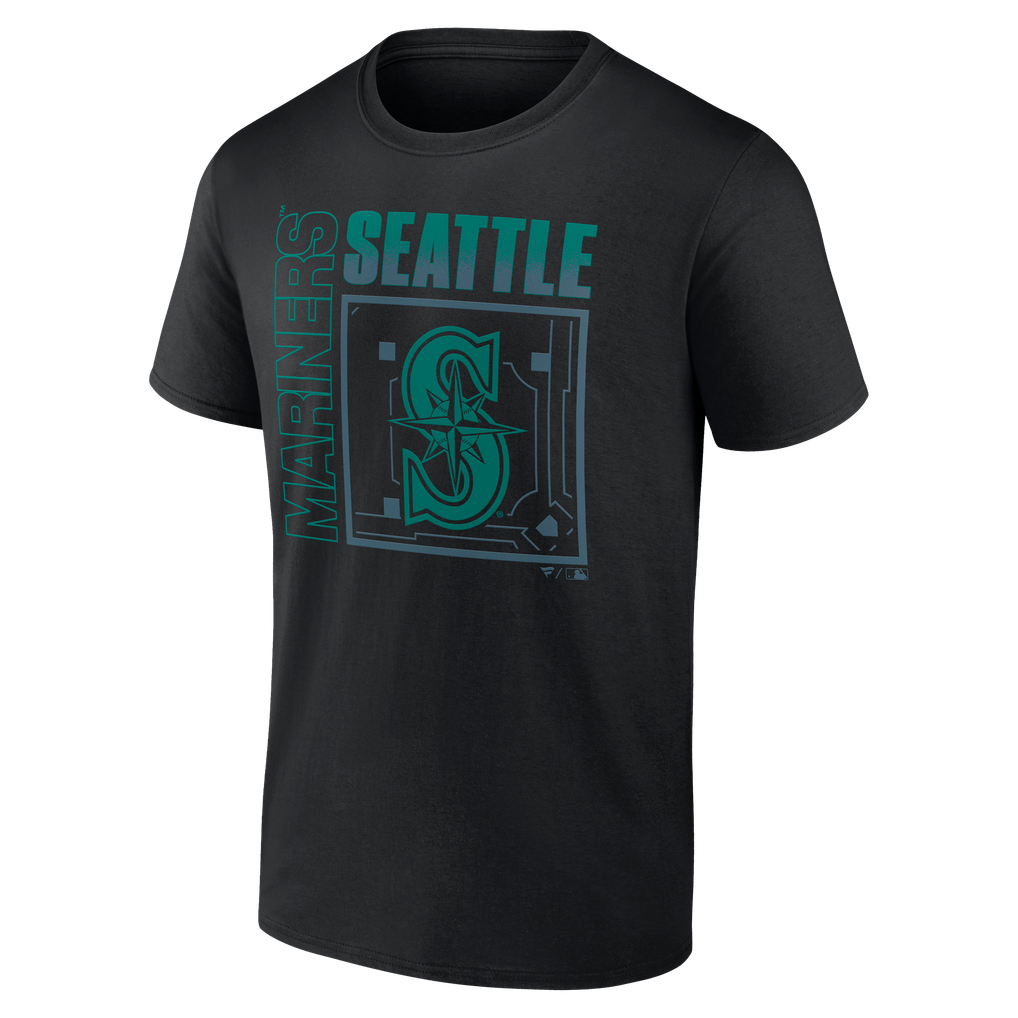 Seattle Mariners Big & Tall Home Field Pop Personalized Name & Number T-Shirt - Black