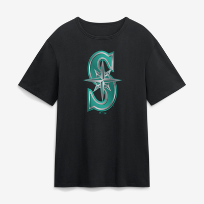 Seattle Mariners  Forged Mascot T-Shirt - Black
