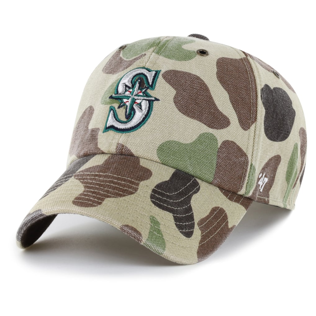 Seattle Mariners Carhartt x '47 Duck Clean Up Adjustable Hat - Camo