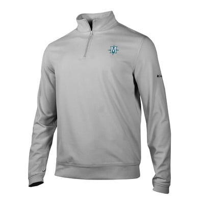 Seattle Mariners Columbia Grainline Quarter-Zip Pullover - Gray