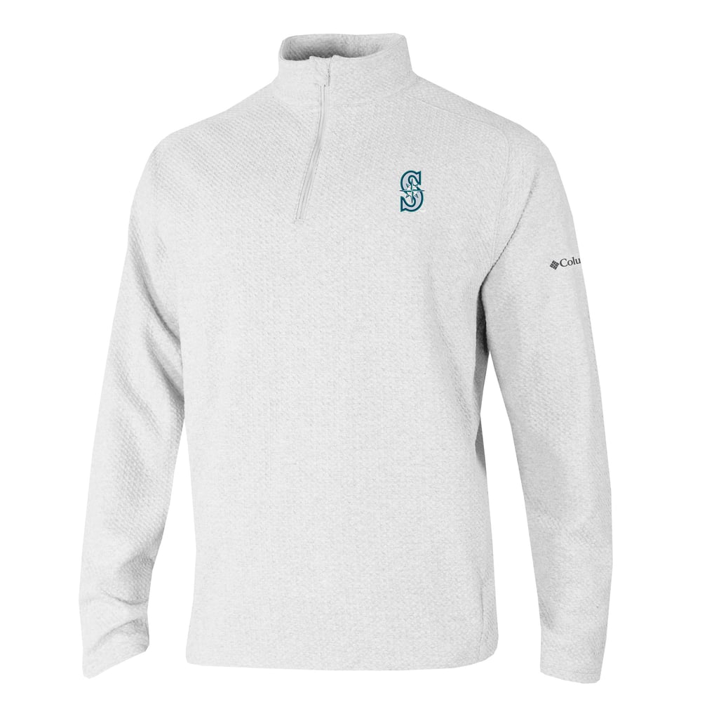 Seattle Mariners Columbia  Swingcraft Quarter-Zip Pullover - White