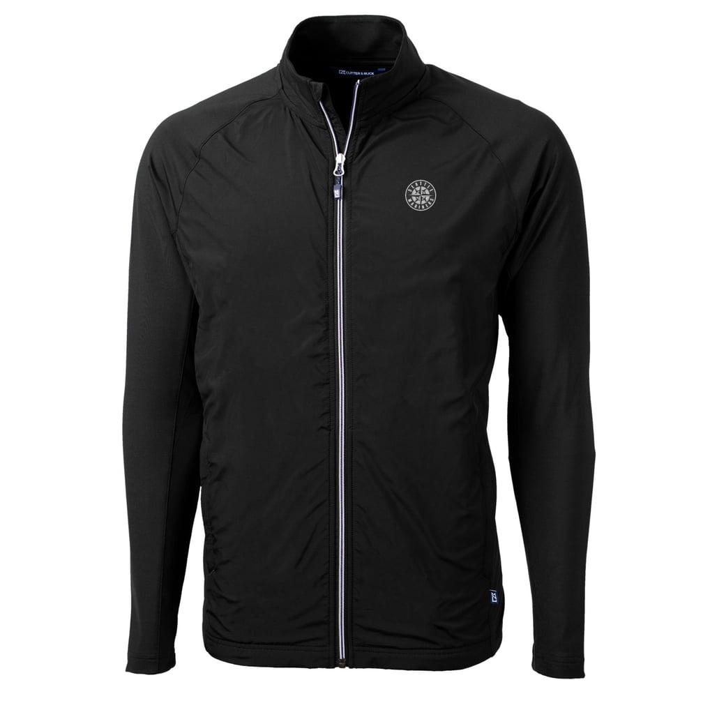 Seattle Mariners Cutter & Buck Adapt Eco Hybrid Recycled Full-Zip Jacket - Black