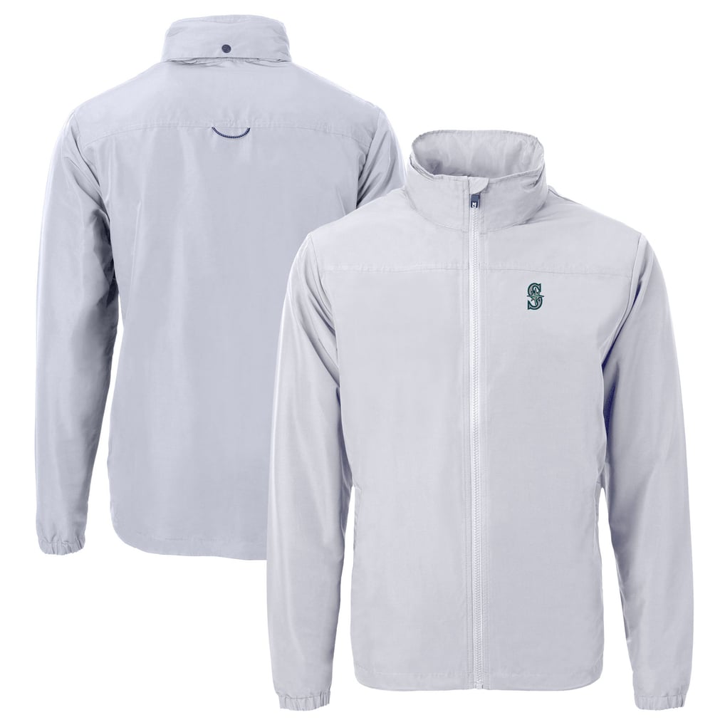 Seattle Mariners Cutter & Buck Charter Eco Recycled Full-Zip Jacket - Gray