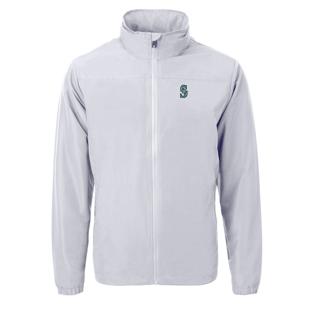 Seattle Mariners Cutter & Buck Charter Eco Recycled Full-Zip Jacket - Gray
