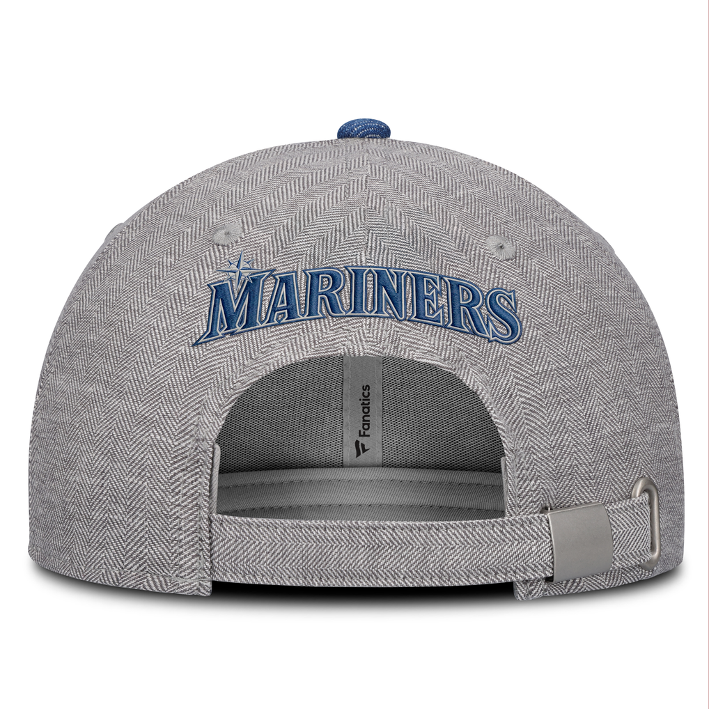 Seattle Mariners Fanatics Level Up Conduct Adjustable Hat - Gray/Denim