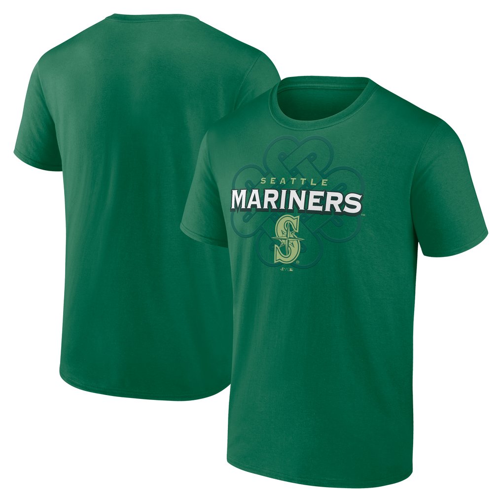 Men's Seattle Mariners Fanatics Kelly Green Celtic Luck T-Shirt