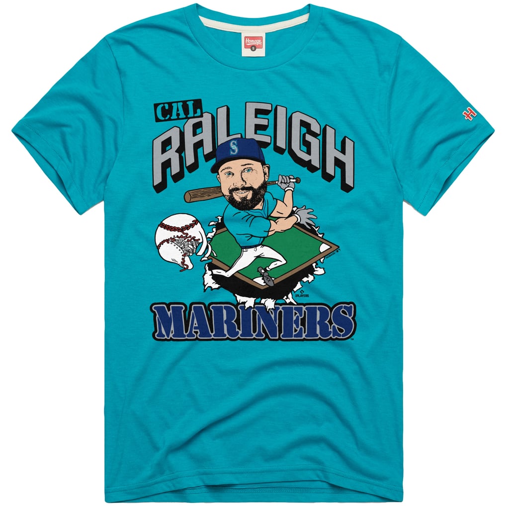 Cal Raleigh Seattle Mariners Homage Graphic Player T-Shirt - Teal