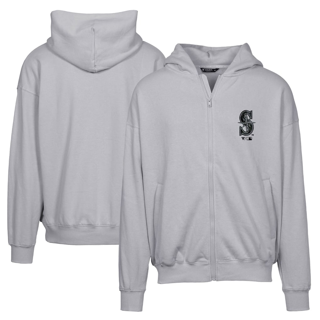 Seattle Mariners Levelwear Uphill Digital Camo Full-Zip Hoodie - Gray