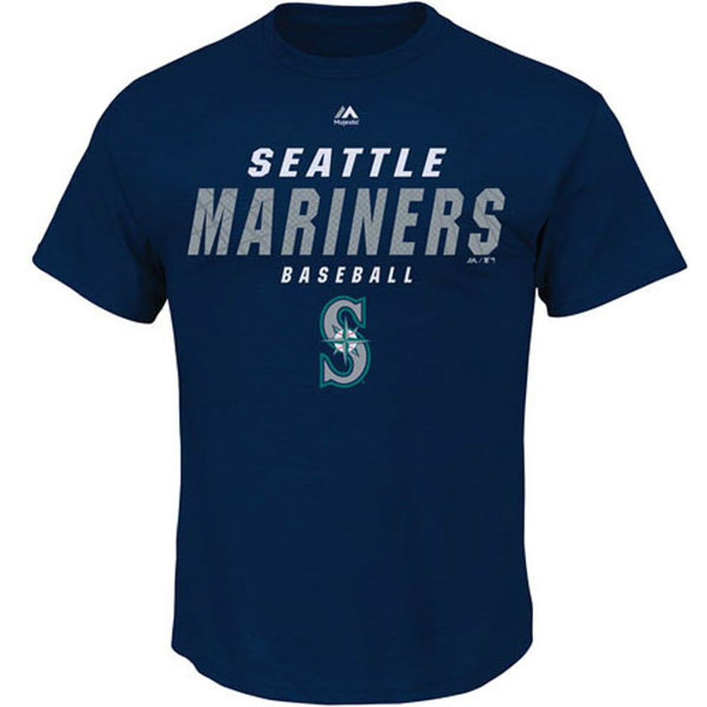 Men's Seattle Mariners Majestic Navy Big & Tall All the Way T-Shirt