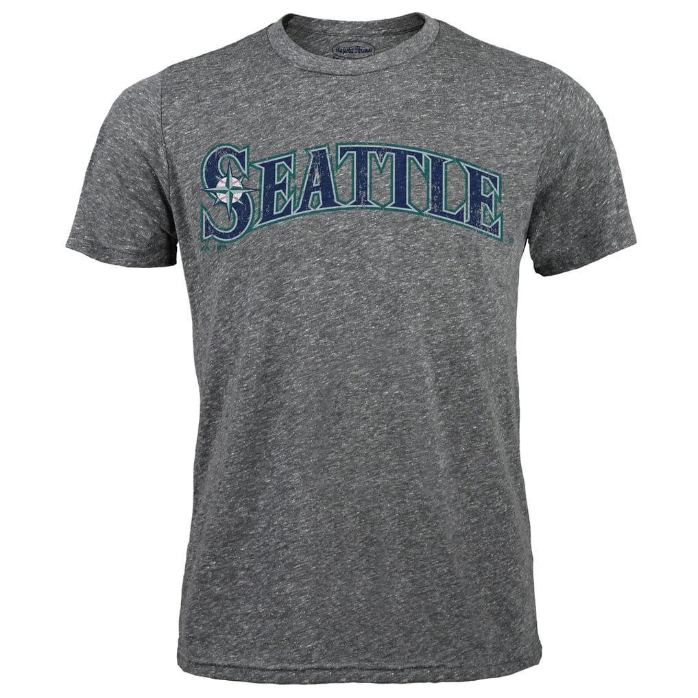Hisashi Iwakuma Seattle Mariners Majestic Threads Premium Tri-Blend Name & Number T-Shirt - Gray