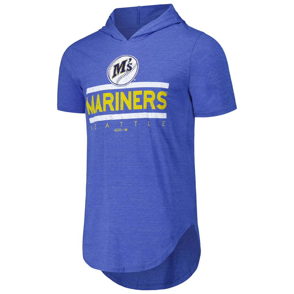 Seattle Mariners Majestic Threads Tri-Blend Hoodie T-Shirt - Royal