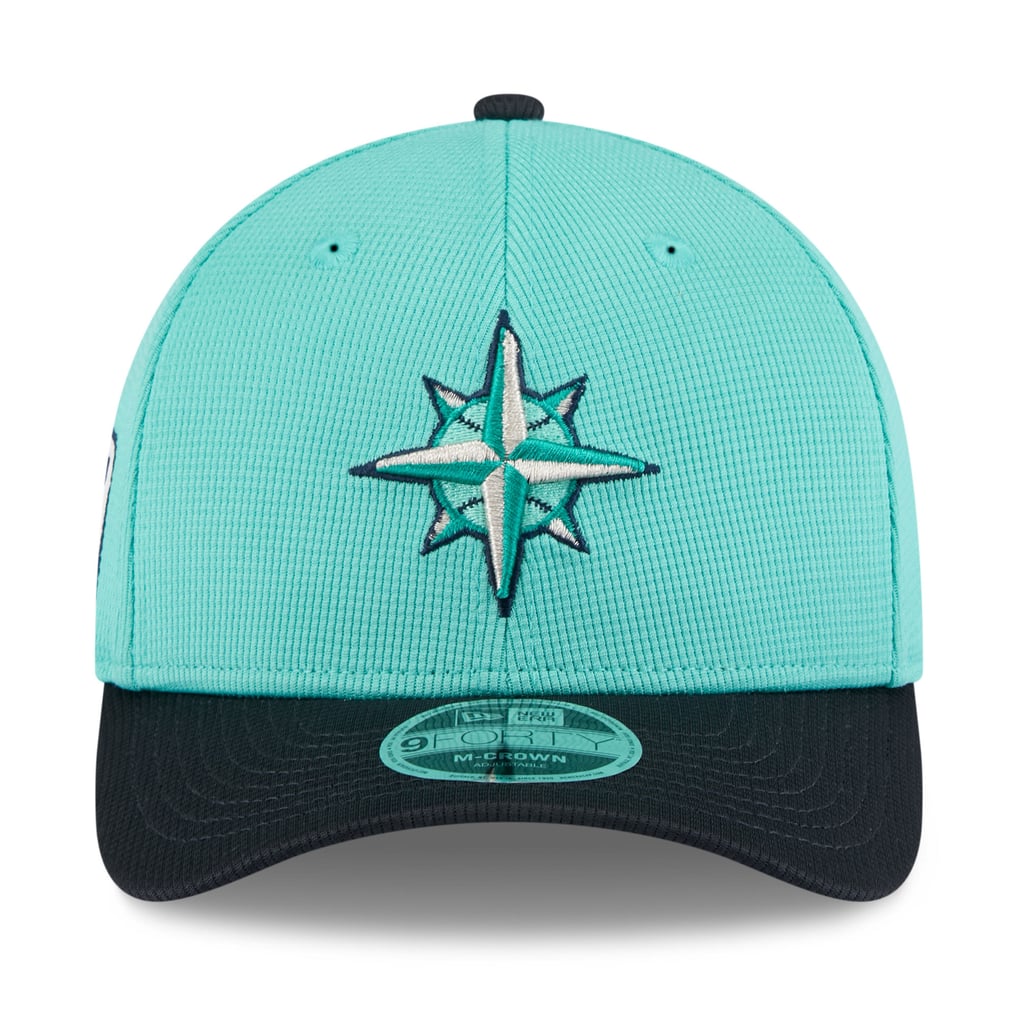 Men's Seattle Mariners New Era Aqua/Navy 2025 Spring Training 9FORTY ...