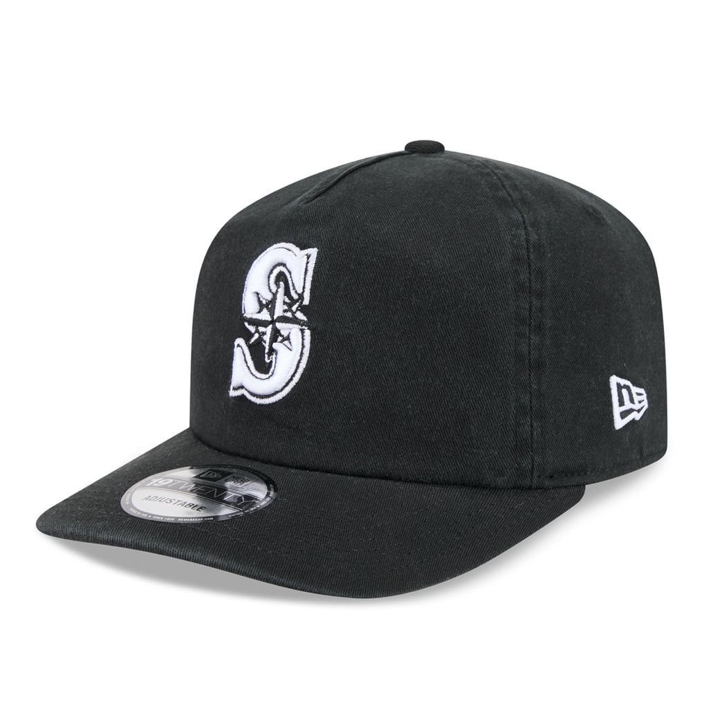 Seattle Mariners New Era 19TWENTY Adjustable Hat - Black