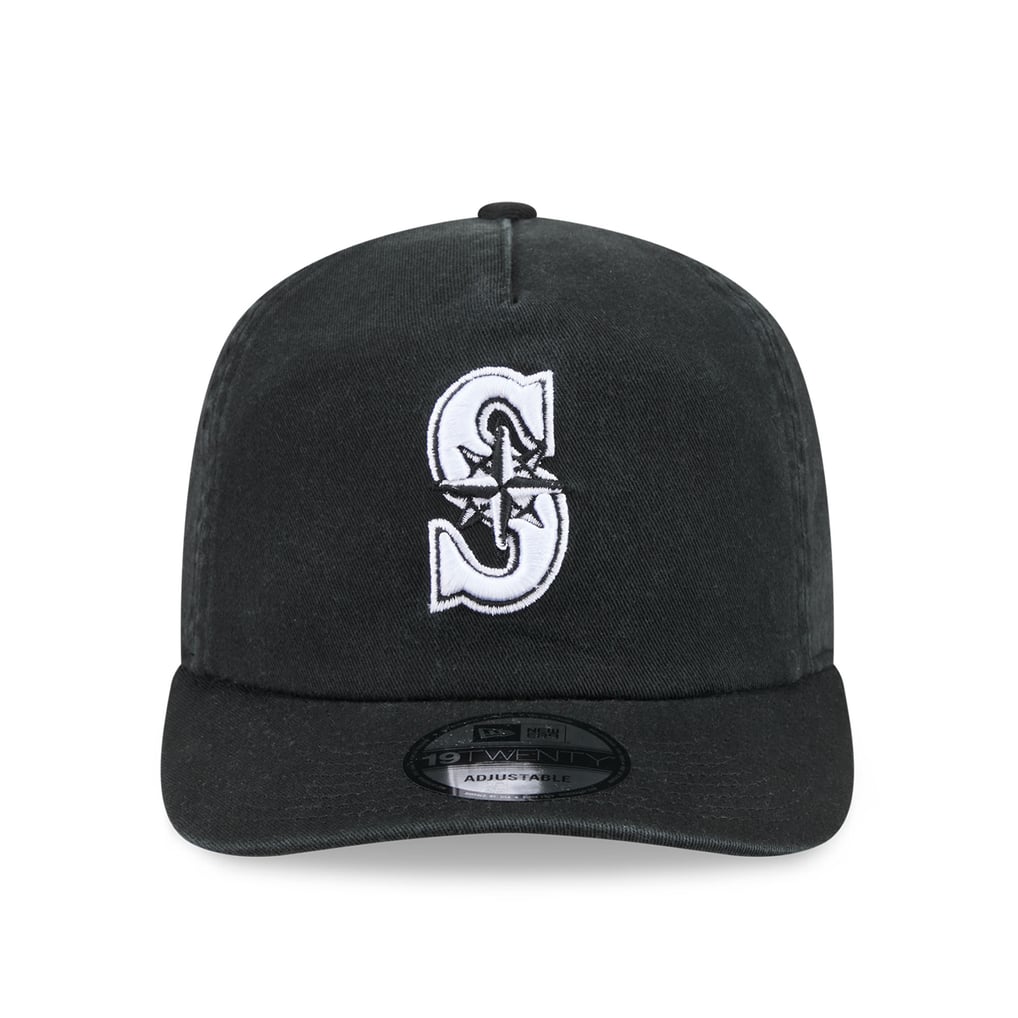 Seattle Mariners New Era 19TWENTY Adjustable Hat - Black