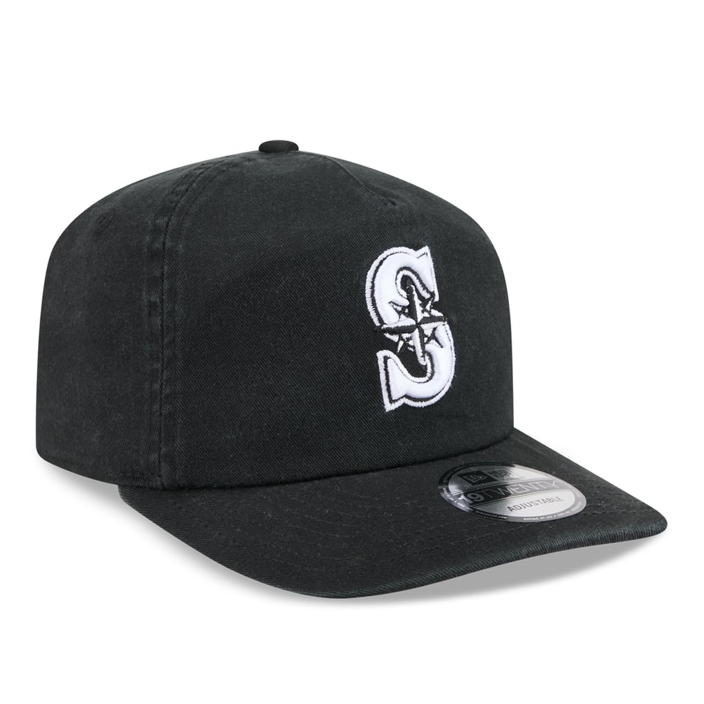 Seattle Mariners New Era 19TWENTY Adjustable Hat - Black