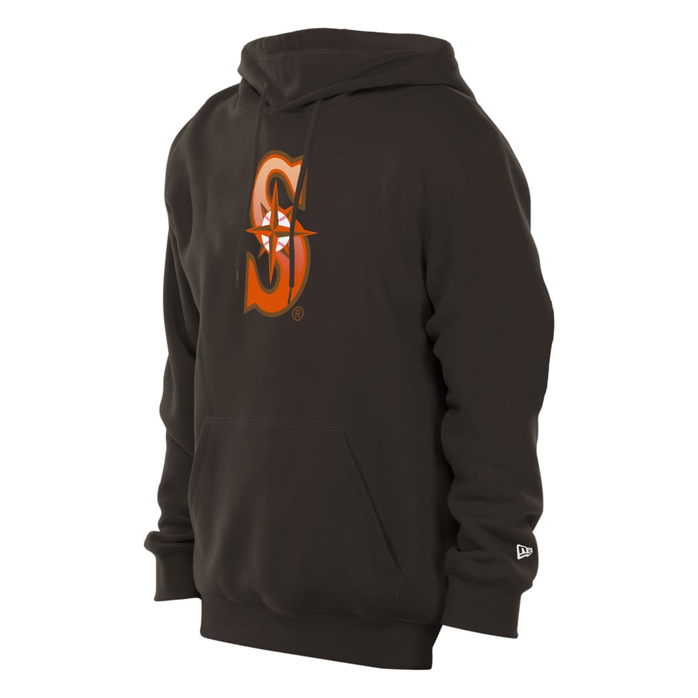  Seattle Mariners New Era Gradient Monogram Pullover Hoodie - Brown
