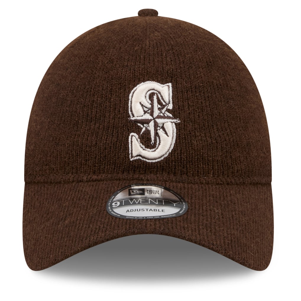  Seattle Mariners New Era Open Market Wool 9TWENTY Adjustable Hat - Brown