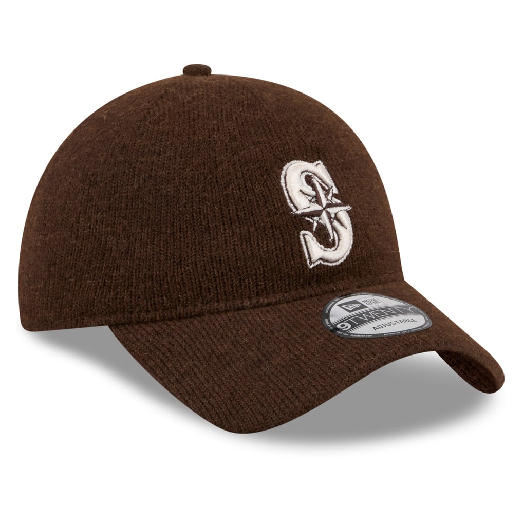  Seattle Mariners New Era Open Market Wool 9TWENTY Adjustable Hat - Brown