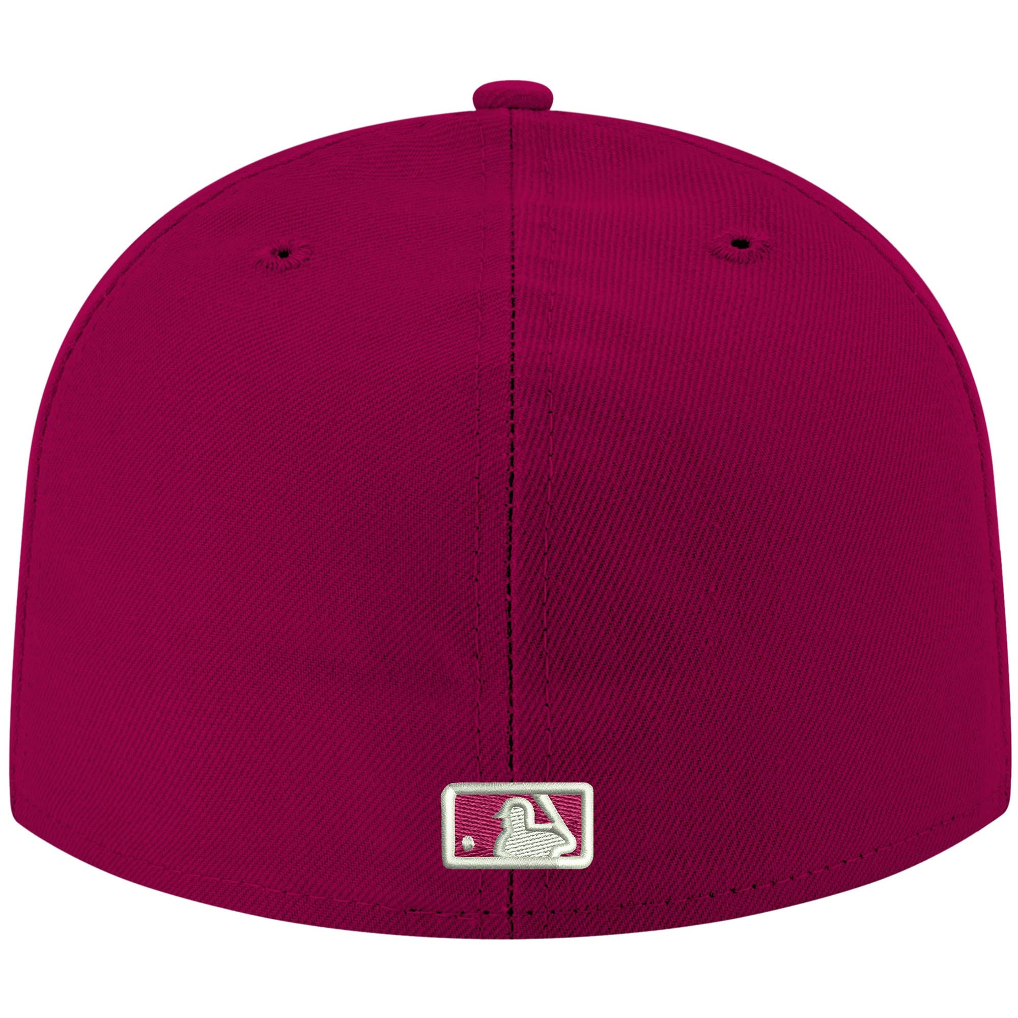 Men's Seattle Mariners New Era Cardinal White Logo 59FIFTY Fitted Hat