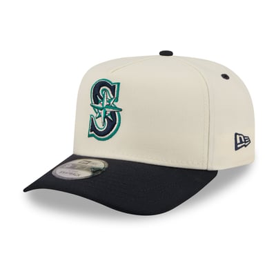  Seattle Mariners New Era Rear Hit 9FIFTY A-Frame Snapback Hat - Cream