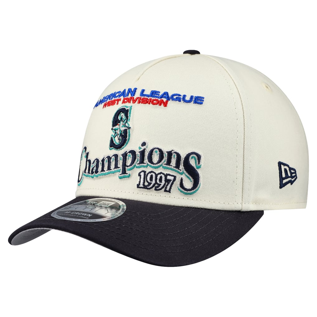 Men's Seattle Mariners New Era Cream/Navy World Series 9FORTY M-Crown A ...