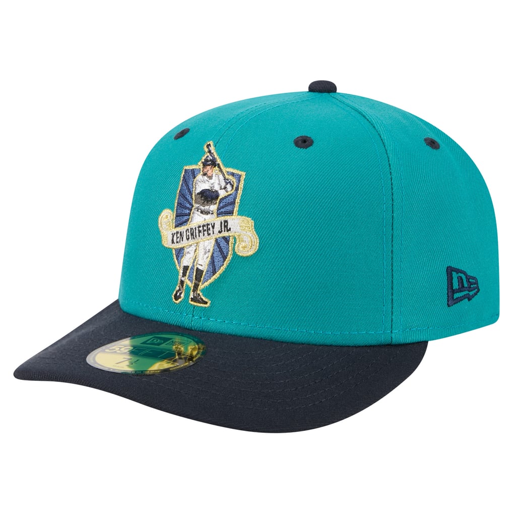 Jr Hat Men's Seattle Mariners Ken Griffey Jr. New Era Aqua 59FIFTY Fitted Hat